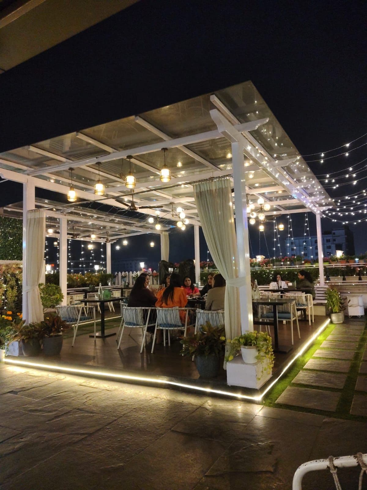 Evening Rooftop Dining