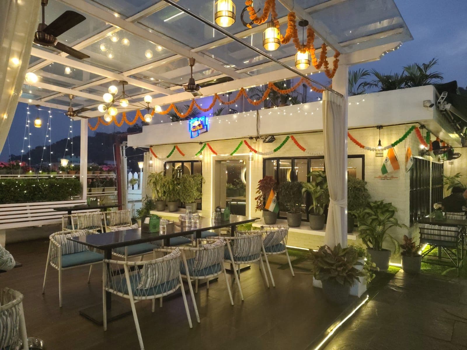 Rooftop Dining Setup